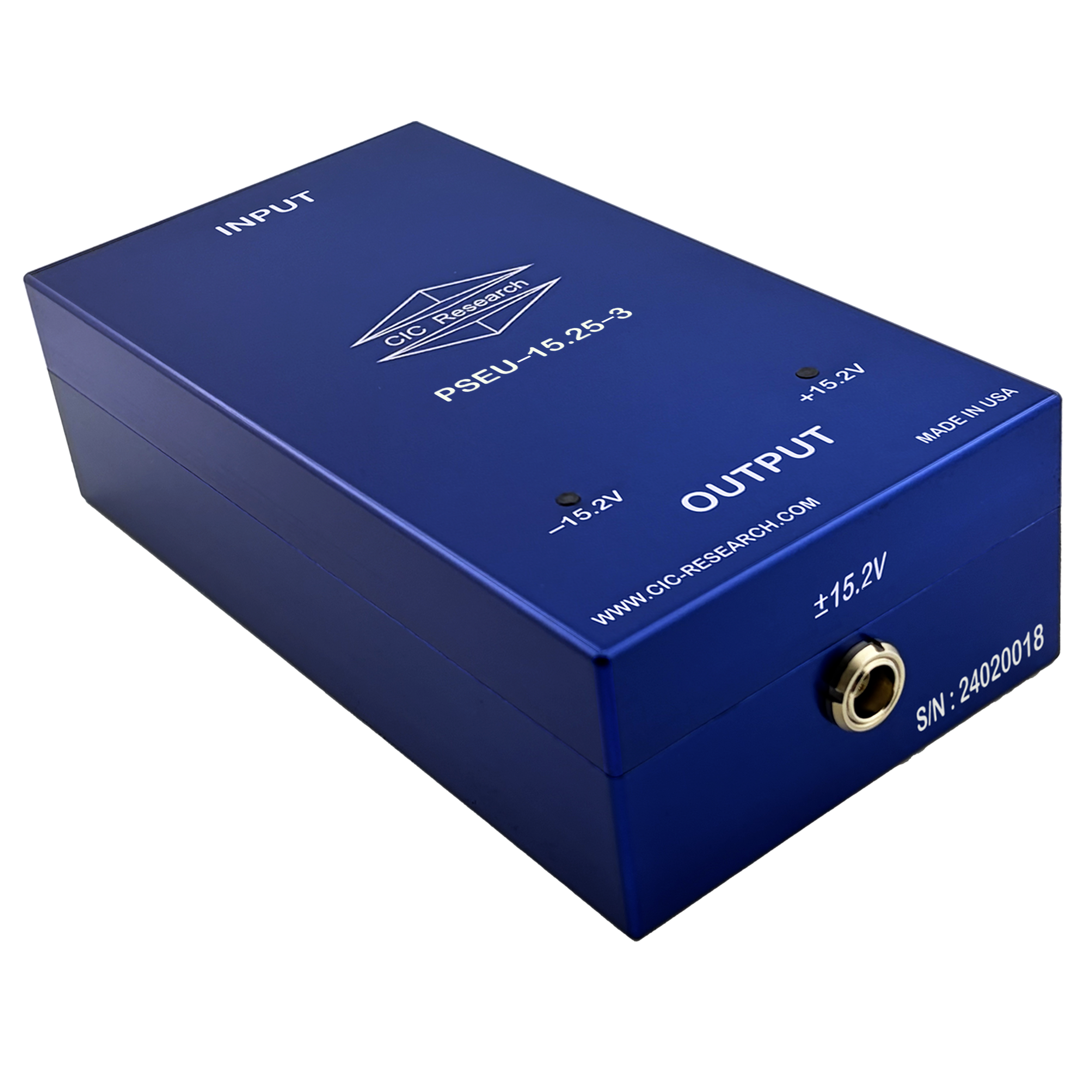 PSEU-15.25-3-W Power Supply for High Voltage Differential Probes, Designed and Made by CIC Research